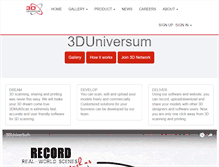 Tablet Screenshot of 3duniversum.com
